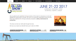 Desktop Screenshot of bonnyvilleoilandgasshow.com